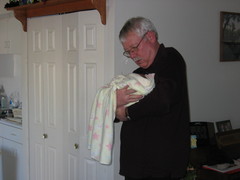 Grandpa holding Robin