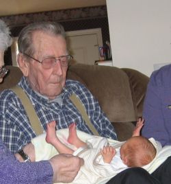 Grandpa and great grandson Robin